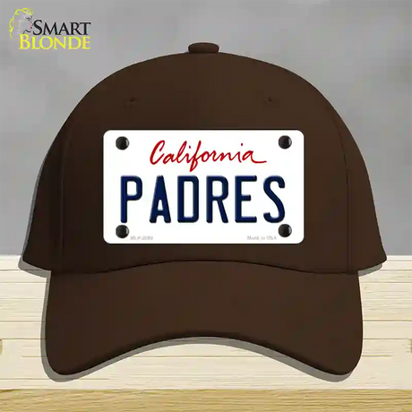 Padres California State Novelty License Plate Hat Cotton / Dark Brown