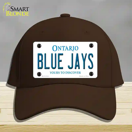 Blue Jays Toronto Canada Province Novelty License Plate Hat Cotton / Dark Brown