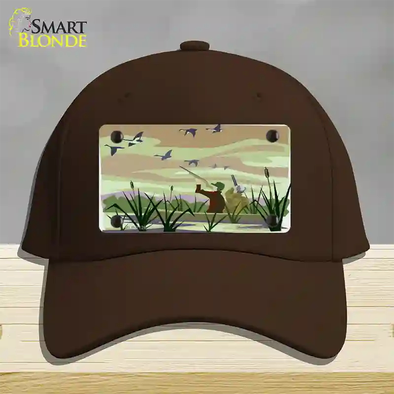 Duck Hunting Camouflage Novelty License Plate Hat Cotton / Dark Brown