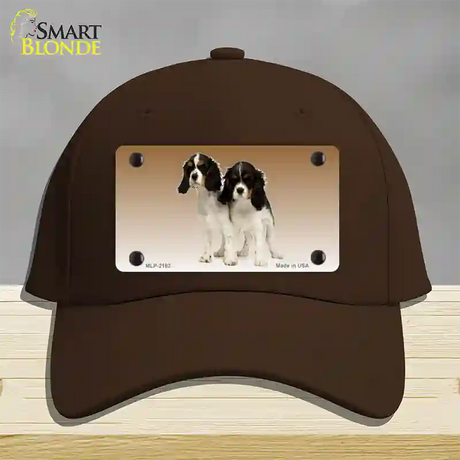 Cavalier King Charles Spaniel Dog Novelty License Plate Hat Cotton / Dark Brown