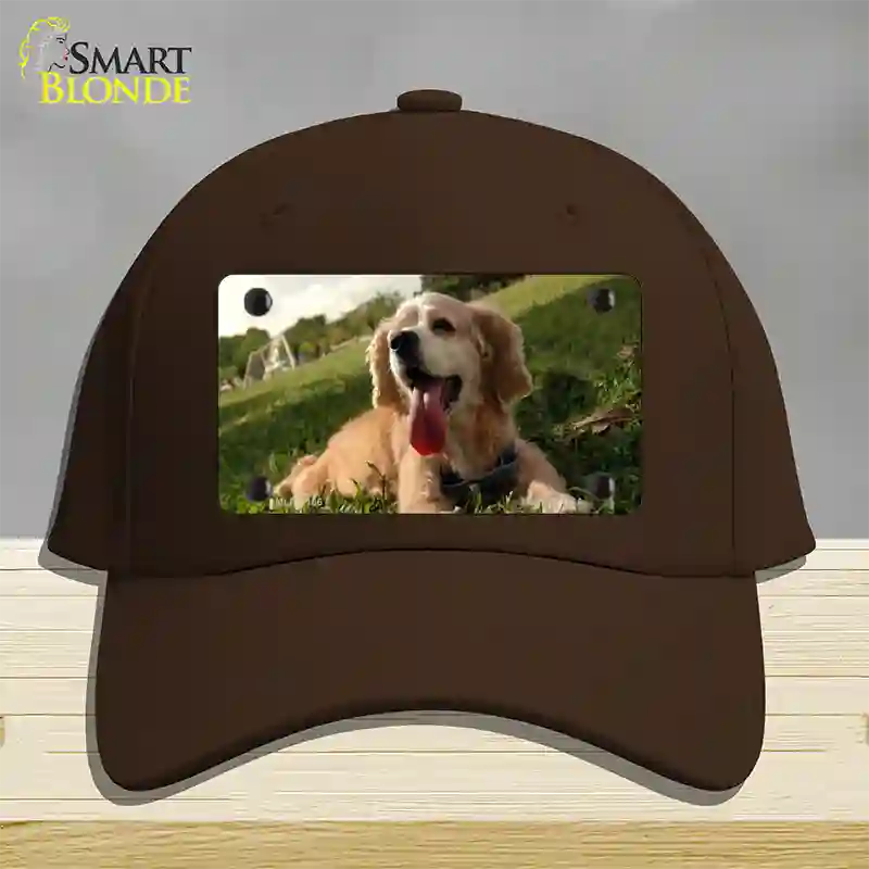 Cocker Spaniel Dog Novelty License Plate Hat Cotton / Dark Brown