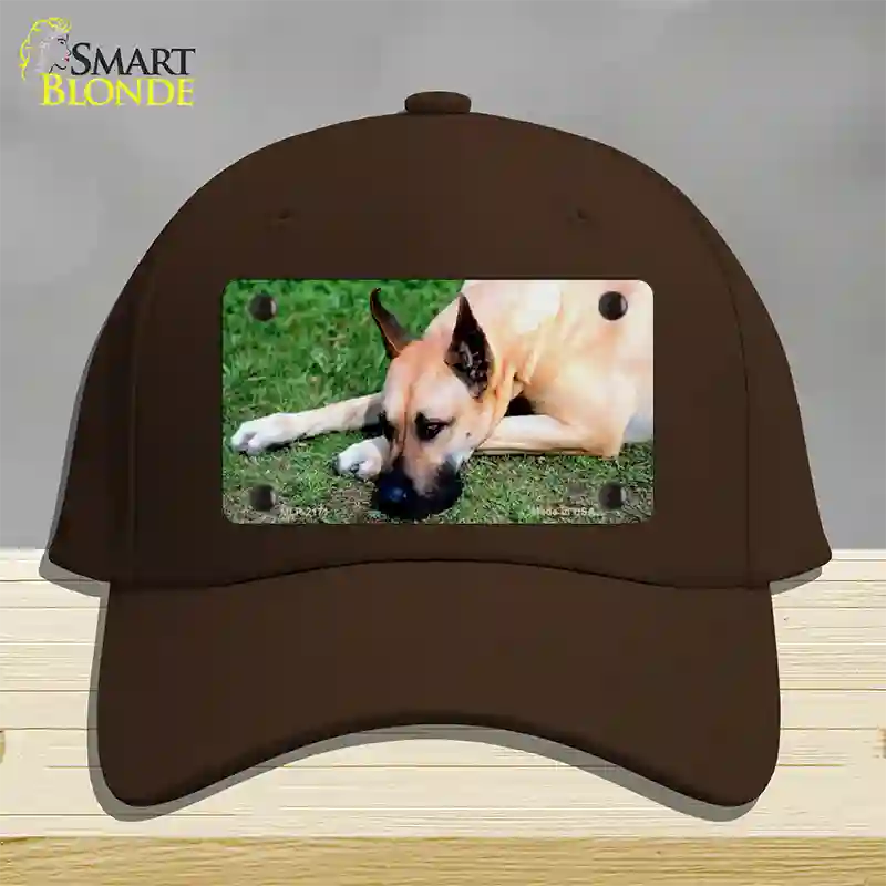 Great Dane Dog Novelty License Plate Hat Cotton / Dark Brown