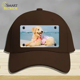 Poodle Dog Novelty License Plate Hat Cotton / Dark Brown