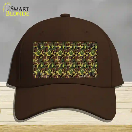 Camouflage Novelty License Plate Hat Cotton / Dark Brown