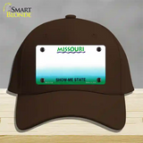 Missouri State Blank Novelty License Plate Hat Cotton / Dark Brown