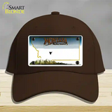 Montana State Blank Novelty License Plate Hat Cotton / Dark Brown