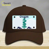 Oregon State Blank Novelty License Plate Hat Cotton / Dark Brown