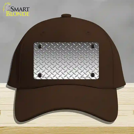 Diamond Silver Novelty License Plate Hat Cotton / Dark Brown