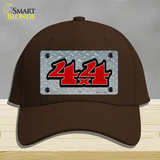 4 X 4 Diamond Novelty License Plate Hat Cotton / Dark Brown