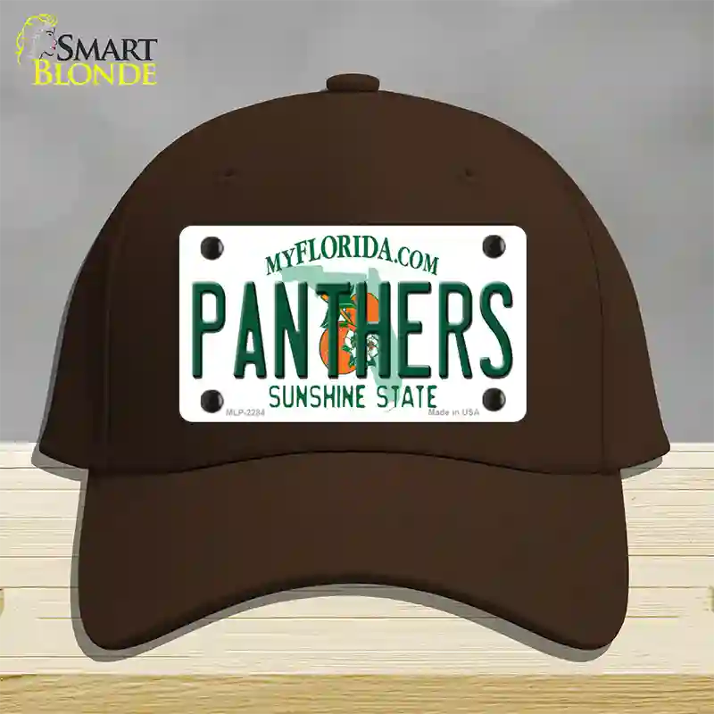 Panthers Florida State Novelty License Plate Hat Cotton / Dark Brown