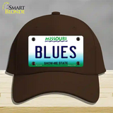 Blues Missouri State Novelty License Plate Hat Cotton / Dark Brown