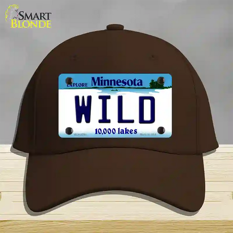 Wild Minnesota State Novelty License Plate Hat Cotton / Dark Brown