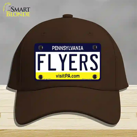 Flyers Pennsylvania State Novelty License Plate Hat Cotton / Dark Brown