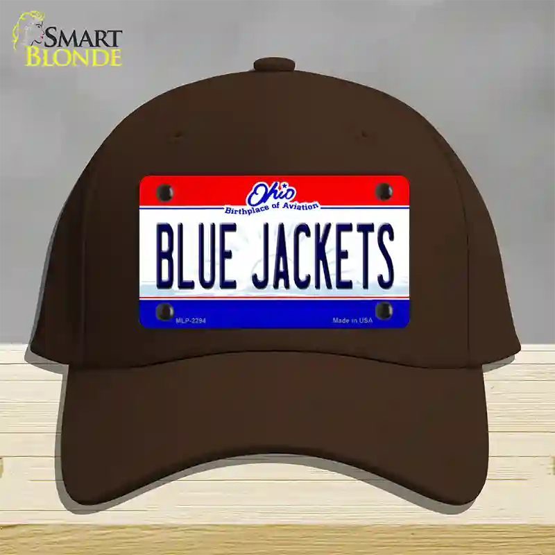 Blue Jackets Ohio State Novelty License Plate Hat Cotton / Dark Brown