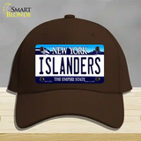 Islanders New York State Novelty License Plate Hat Cotton / Dark Brown