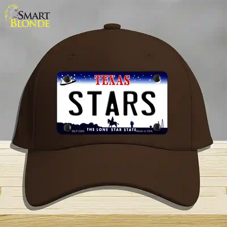 Stars Texas State Novelty License Plate Hat Cotton / Dark Brown