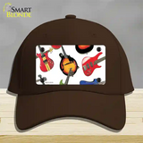 Guitars White Novelty License Plate Hat Cotton / Dark Brown