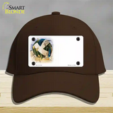 Volleyball Offset Novelty License Plate Hat Cotton / Dark Brown