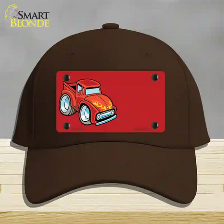 Cartoon Classic Effie Offset Novelty License Plate Hat Cotton / Dark Brown