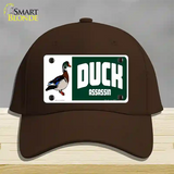 Duck Assassin Novelty License Plate Hat Cotton / Dark Brown