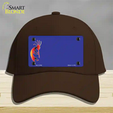 Kokopeli Offset Novelty License Plate Hat Cotton / Dark Brown