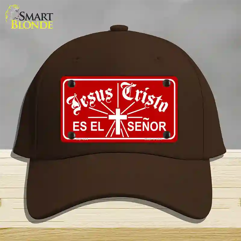 Jesus Cristo Novelty License Plate Hat Cotton / Dark Brown