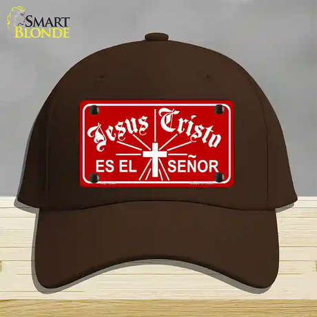 Jesus Cristo Novelty License Plate Hat Cotton / Dark Brown