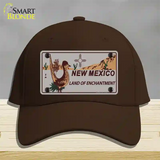 Roadrunner Gray New Mexico Novelty License Plate Hat Cotton / Dark Brown