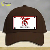 Shriners Logo Novelty License Plate Hat Cotton / Dark Brown