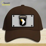 Airborne Eagle Novelty License Plate Hat Cotton / Dark Brown