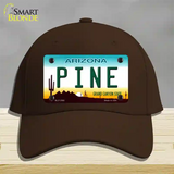 Pine Arizona Novelty License Plate Hat Cotton / Dark Brown