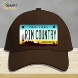 Rim Country Arizona Novelty License Plate Hat Cotton / Dark Brown