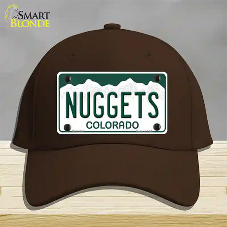 Nuggets Colorado State Novelty License Plate Hat Cotton / Dark Brown