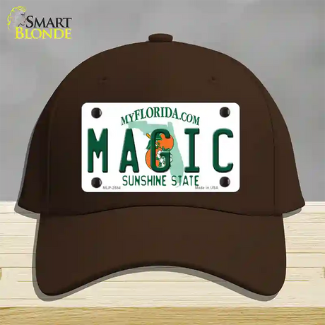 Magic Florida State Novelty License Plate Hat Cotton / Dark Brown