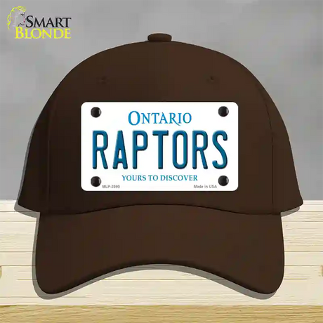 Raptors Ontario State Novelty License Plate Hat Cotton / Dark Brown