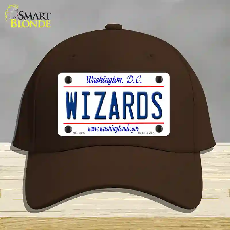 Wizards Washington DC State Novelty License Plate Hat Cotton / Dark Brown