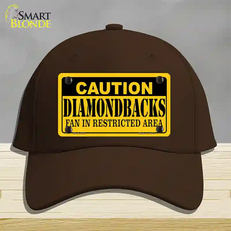 Caution Diamondbacks Fan Novelty License Plate Hat Cotton / Dark Brown