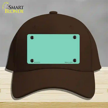 Mint Solid Novelty License Plate Hat Cotton / Dark Brown