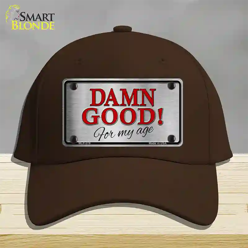 Damn Good Novelty License Plate Hat Cotton / Dark Brown