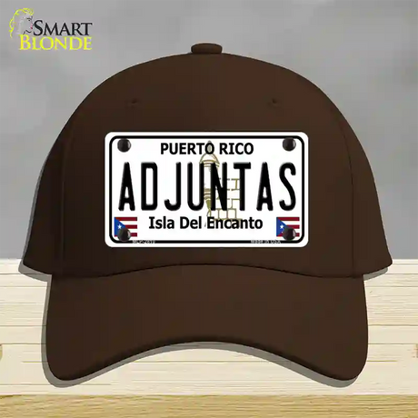 Adjuntas Novelty License Plate Hat Cotton / Dark Brown