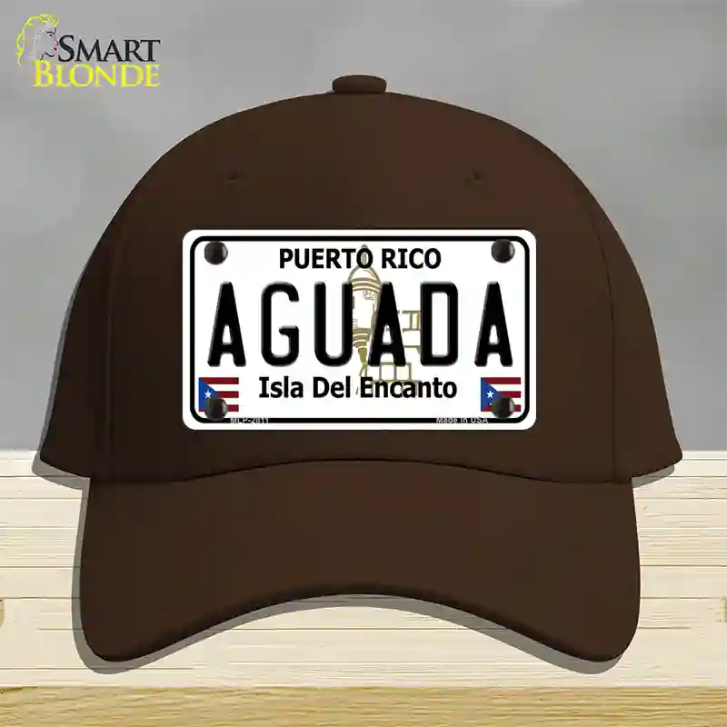 Aguada Puerto Rico Novelty License Plate Hat Cotton / Dark Brown