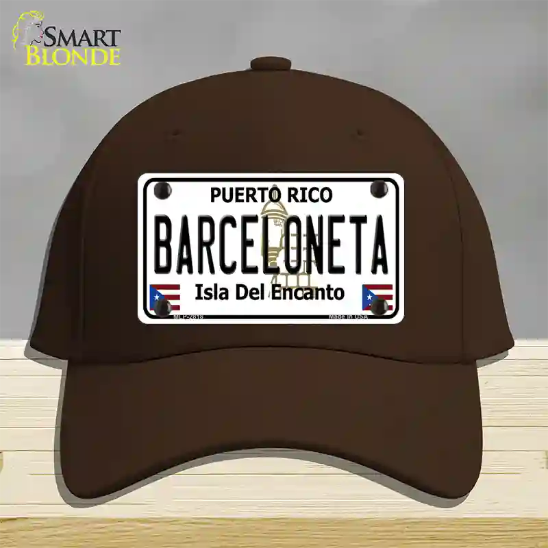 Barceloneta Novelty License Plate Hat Cotton / Dark Brown