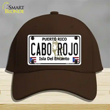 Cabo Rojo Novelty License Plate Hat Cotton / Dark Brown