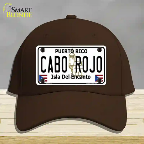 Cabo Rojo Novelty License Plate Hat Cotton / Dark Brown