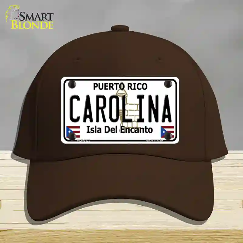 Carolina Novelty License Plate Hat Cotton / Dark Brown