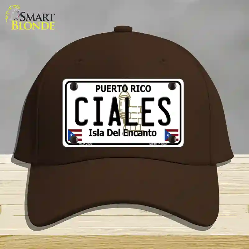 Ciales Novelty License Plate Hat Cotton / Dark Brown