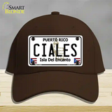 Ciales Novelty License Plate Hat Cotton / Dark Brown