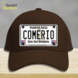 Comerio Novelty License Plate Hat Cotton / Dark Brown