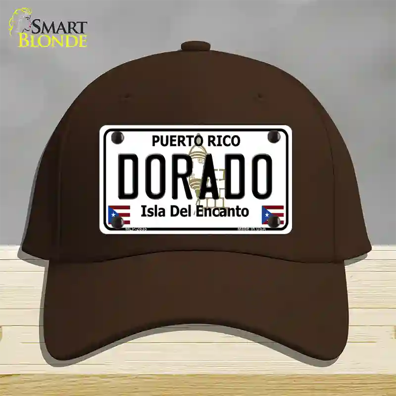 Dorado Novelty License Plate Hat Cotton / Dark Brown