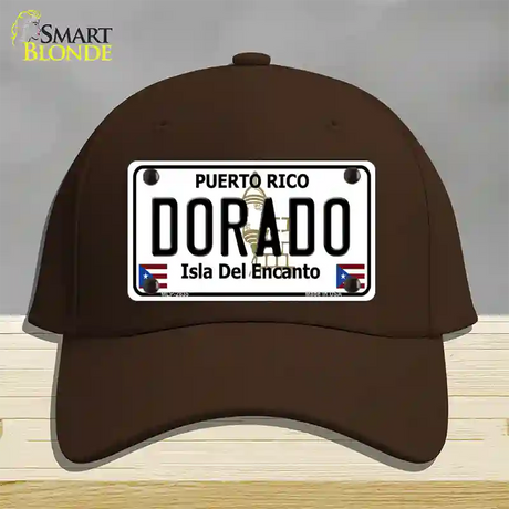 Dorado Novelty License Plate Hat Cotton / Dark Brown